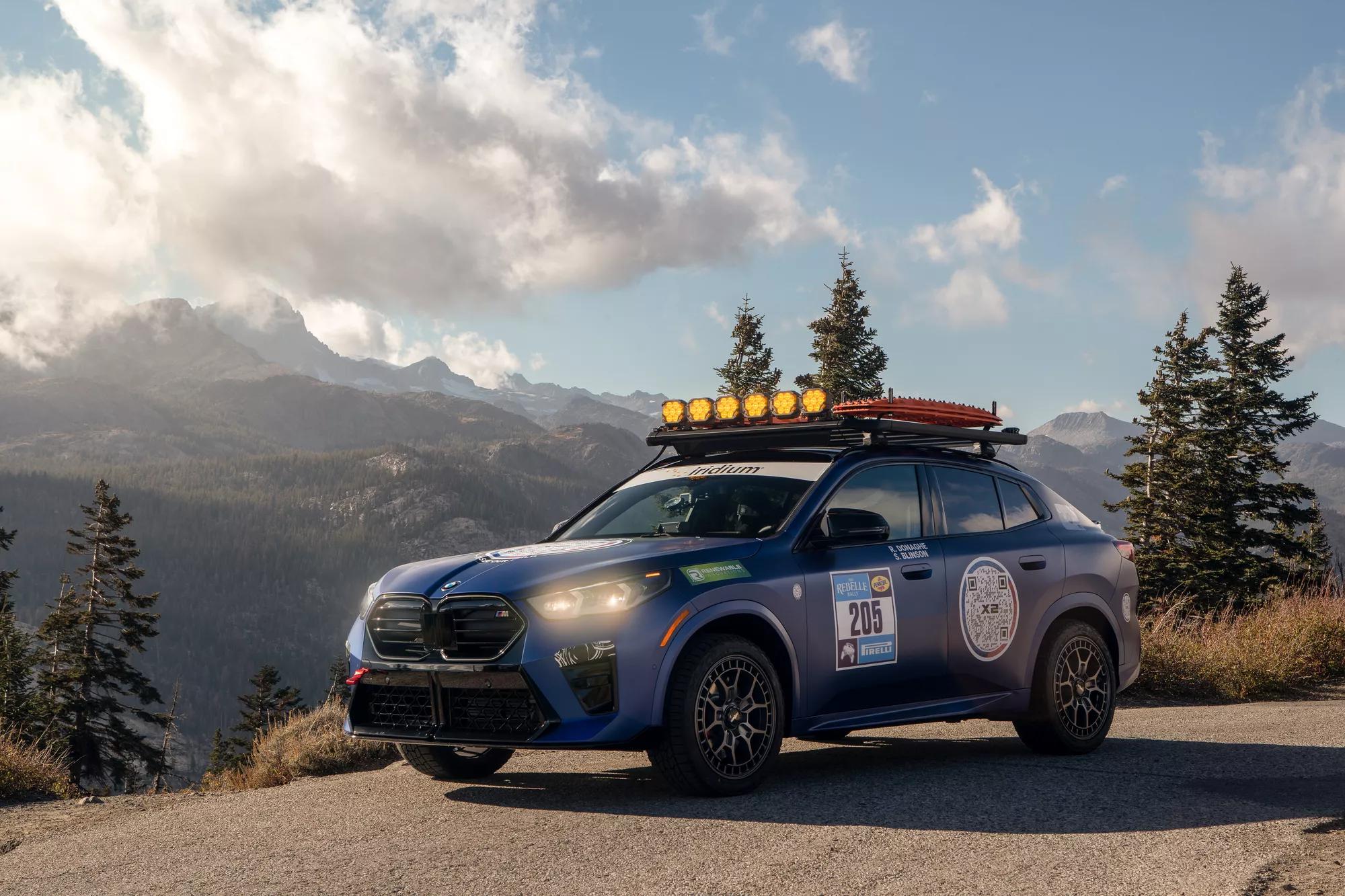 Photography from the 2023 Rebelle Rally featuring Team 205's all new 2024 BMW X2 protected with complete STEALTH PPF and PRIME XR PLUS Window Tint.

This image was provided courtesy of BMW North America.
