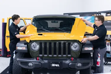 2023 Jeep Wrangler Install Colored PPF XPEL Yellow