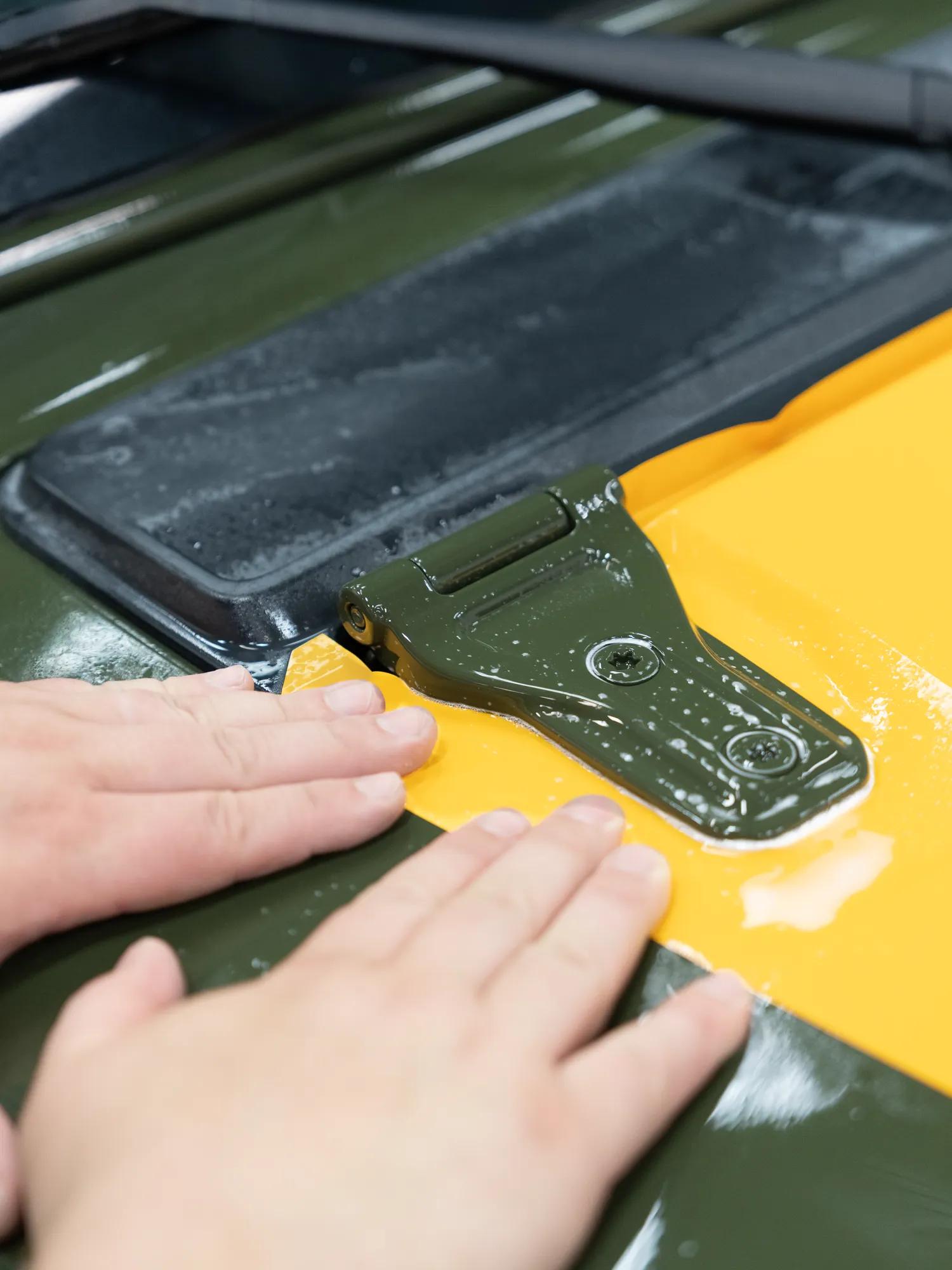 2023 Jeep Wrangler Install Colored PPF XPEL Yellow