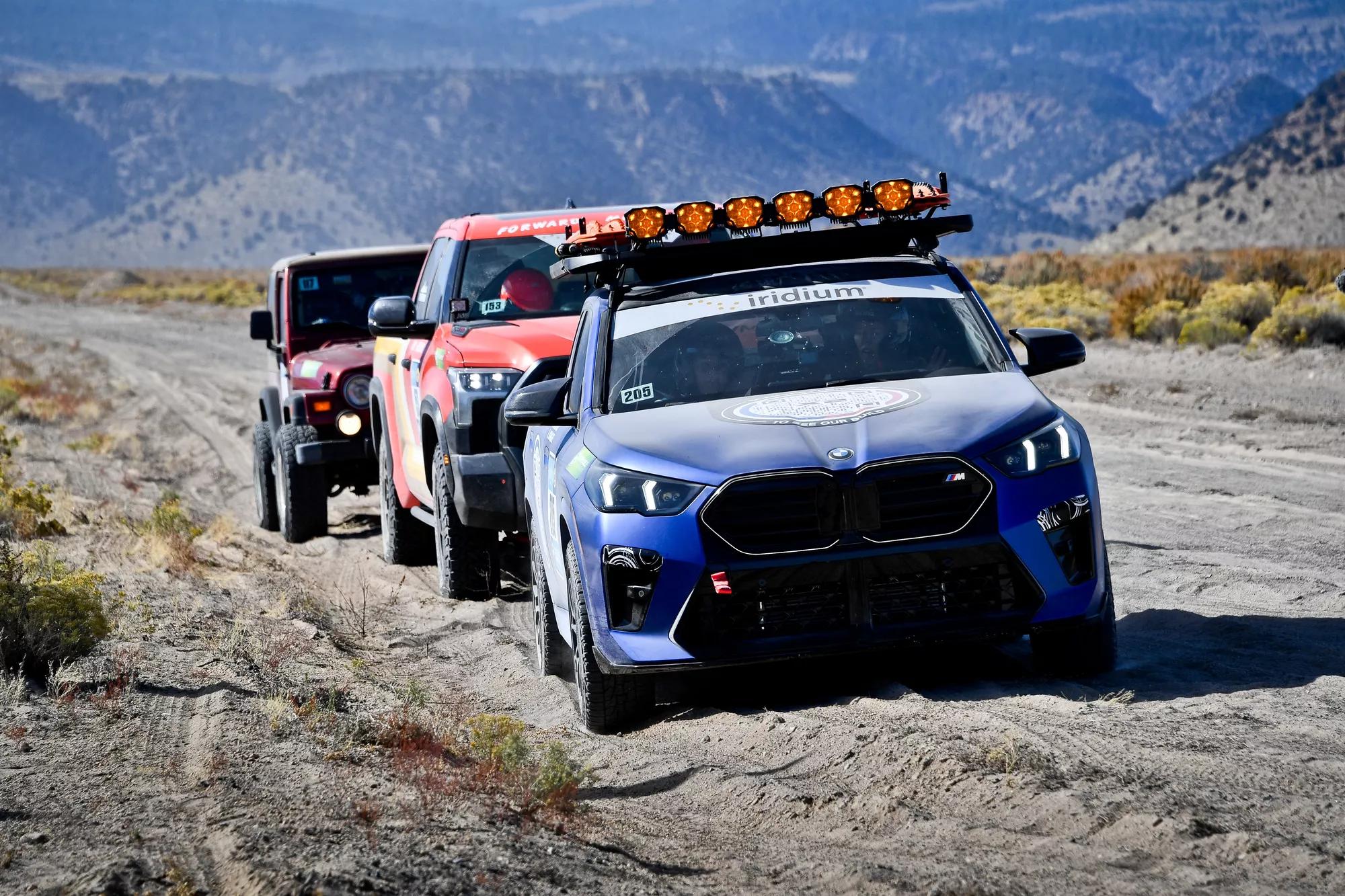 Photography from the 2023 Rebelle Rally featuring Team 205's all new 2024 BMW X2 protected with complete STEALTH PPF and PRIME XR PLUS Window Tint.

This image was provided courtesy of BMW North America.