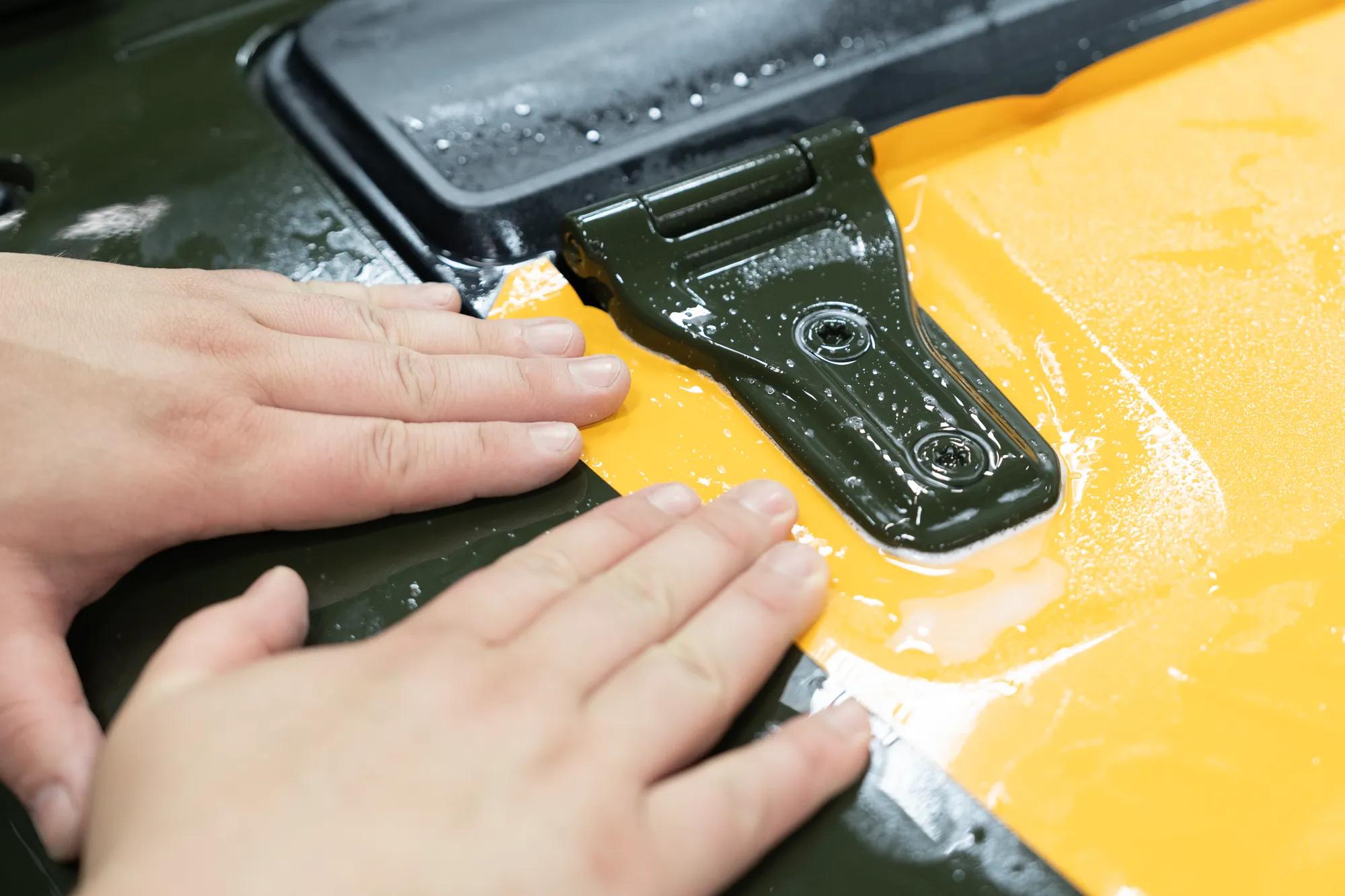 2023 Jeep Wrangler Install Colored PPF XPEL Yellow