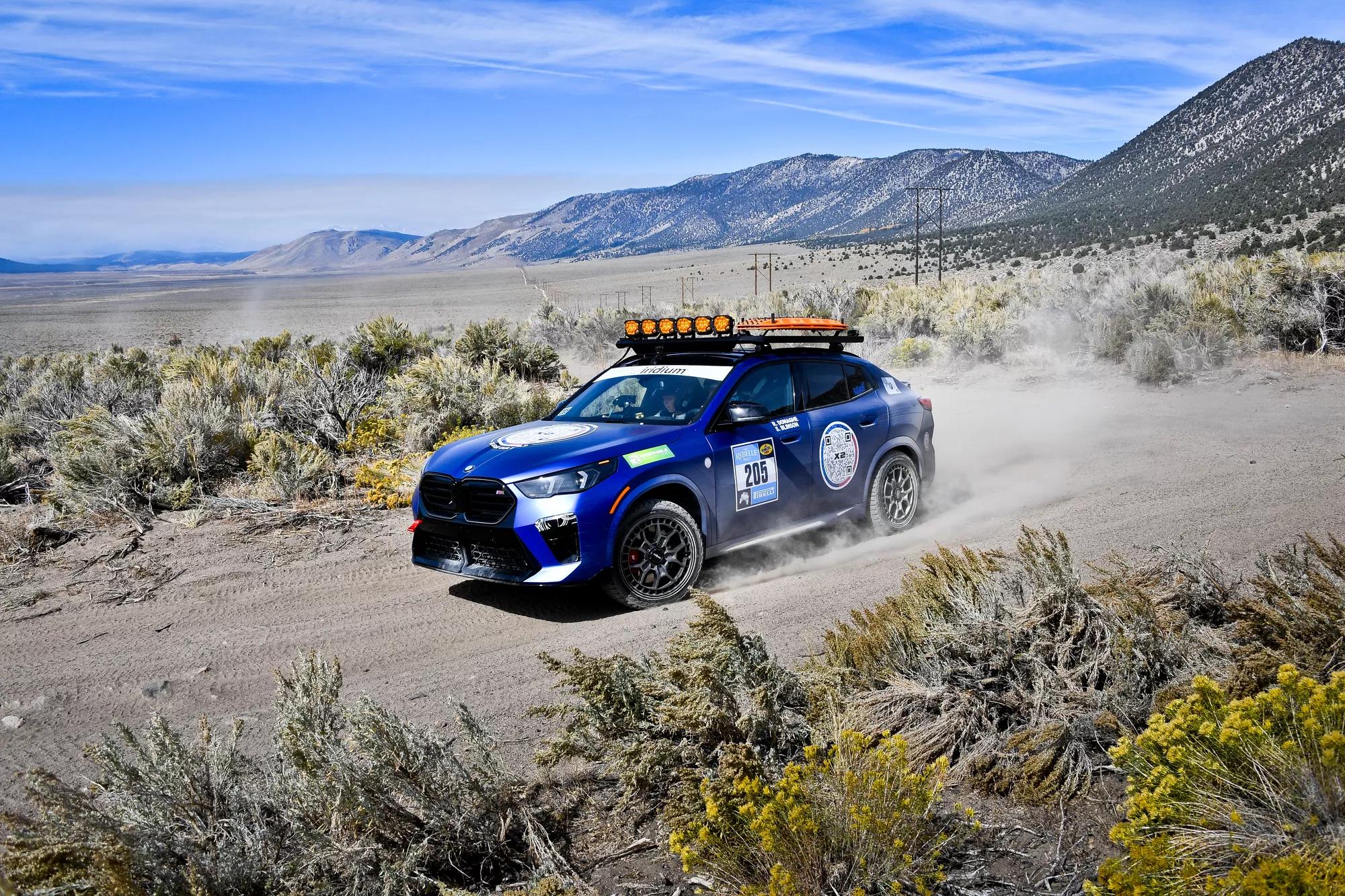 Photography from the 2023 Rebelle Rally featuring Team 205's all new 2024 BMW X2 protected with complete STEALTH PPF and PRIME XR PLUS Window Tint.

This image was provided courtesy of BMW North America.